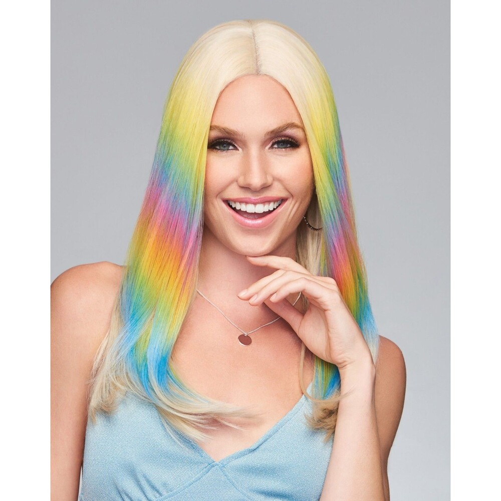 DANCE TILL DAWN Wig by HAIRDO, Lace Front, Mono Part, Heat-Friendly, Rainbow NEW